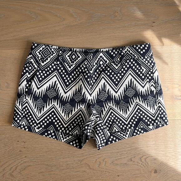 J. Crew black and white patterned shorts - Picture 1 of 5